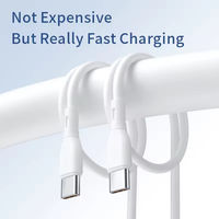 Câble USB Type C 5A pour charge rapide et transfert de données, longueur 1m, gaine en silicone, compatible avec téléphones portables, ordinateurs, tablettes, montres connectées et autres appareils.