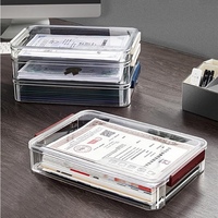 Caja de almacenamiento de archivos A4, caja de almacenamiento doméstica
