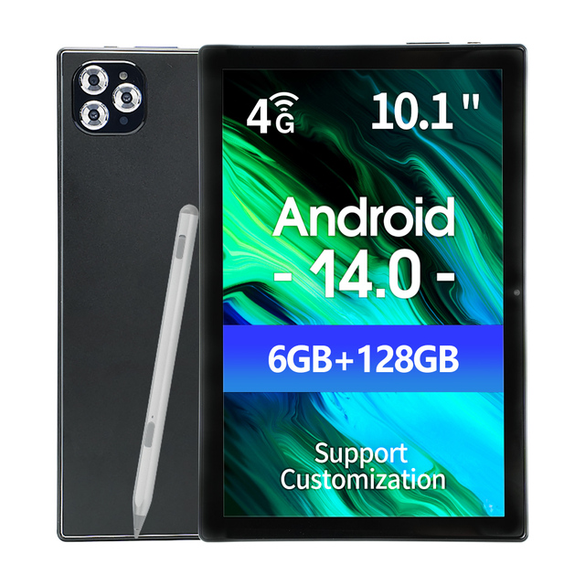 Custom 6gb Ram 128gb Rom Android 14 Tablet 10.1 Inch Professional Use Tablet Android with Sim Card