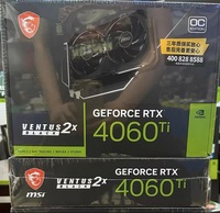 Carte graphique de jeu pour ordinateur de bureau RTX 4060 Ti 8 Go GDDR6 d'occasion/neuve avec refroidissement par ventilateur, 4e génération de cœurs Tensor, PCI Express 4.0, interface 128 bits