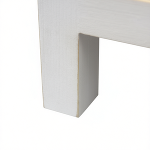 PARISLOFT Mesita de Noche de Madera Maciza, Mesa Auxiliar Pequeña para Dormitorio Estilo Rústico con Almacenamiento y Patas, Diseño Moderno - Product Image 1