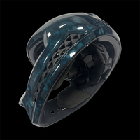 Casque de moto rétro en fibre de carbone personnalisé Johhar - Design élégant, léger et sûr, options modulaires demi-visage/visage entier