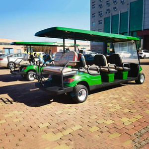 Voiturette de <span class=keywords><strong>golf</strong></span> électrique professionnelle chinoise verte 8 places 4 roues, petit véhicule de <span class=keywords><strong>golf</strong></span> à vendre à <span class=keywords><strong>prix</strong></span> abordable - Product Image 5