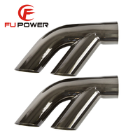 76 77 78 79 80 81 Trans Am Échappement 2.5 pouces en acier inoxydable, embouts fendus, PAIRE