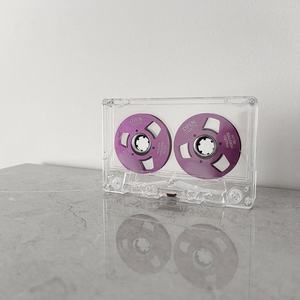 Cinta magnética de alta fidelidad de doble cara de 55 minutos con carcasa transparente para grabación de audio retro. - Product Image 5