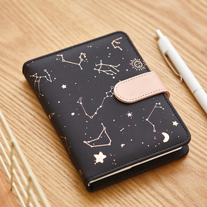 Zodiac Logo personalizzabile copertina morbida diario in Pu quaderni spessi A6 pagine vuote pianificatore di griglia stazionario - Product Image 3