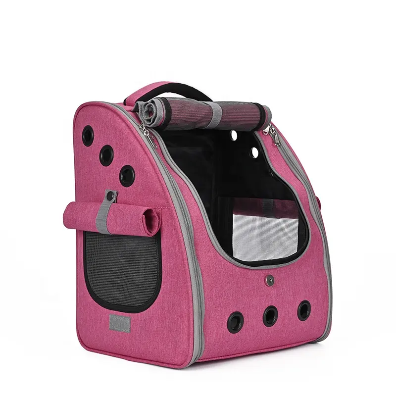 Luxury bags for pet backpack dog pet cat carrier backpack bag foldable portable space back pack carrier foldable pet backpack