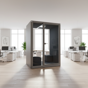 Cabine <span class=keywords><strong>de</strong></span> bureau insonorisée mobile, cabine acoustique silencieuse modulaire, cabine <span class=keywords><strong>de</strong></span> travail privée, isolation phonique pour réunions et enregistrements - Product Image 3