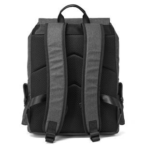Perseton Men's <b>Backpack</b> <b>Large</b> Capacity 15 Inch Laptop Bag Business Casual Grey Everyday Use Travel Schoolbag - Product Image 4