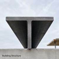 Poutre en T en acier au carbone pour la construction de charpentes