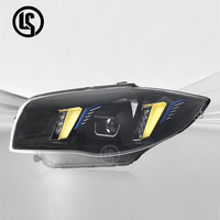 Conjunto de Faros Delanteros LED LS para BMW Serie 1 E87 E88 2004-2011, Luces Láser de Doble Color Amarillo y Blanco DRL, Conexión Plug and Play