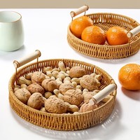 Panier à fruits et légumes nordique en PP tissé à la main PENG YE XZ01 avec doubles poignées pour le salon, rangement domestique, support pour fruits secs