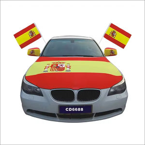 Bandera elástica de diseño personalizado, cubierta tejida de poliéster para espejo retrovisor de coche, Bandera de coche con soporte, juego de cubierta de capó de coche - Product Image 5