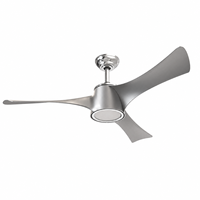 Ventilateur de plafond moderne de luxe avec télécommande, 3 pales, moteur DC, 6 vitesses, LED décoratif, pour salon