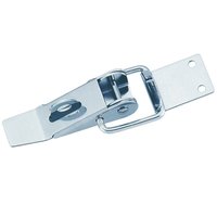 Loquet carré à pression avec trou pour clé, en acier inoxydable chromé, verrouillable, pour coffret cadeau, quincaillerie pour boîte en bois