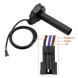 Manillar de aceleración Q20 para bicicleta eléctrica, con conector SM-3A y bloqueo, para piezas de scooter Ridstar Q20 Fatbike - Product Image 3