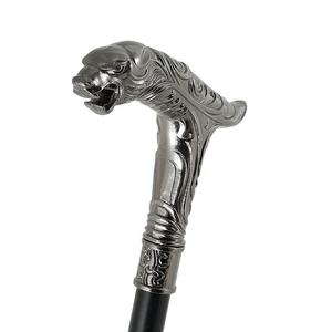 Silber praktische Metallhandwerk Halloween-Geschenk Stock Selbstverteidigungsstock Blinder Gehstock Stock für Männer - Product Image 3