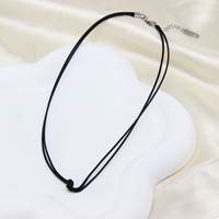 Collier tendance géométrique en corde pour enfants, bijoux fantaisie, personnalisable, hypoallergénique, résistant à l'eau, vente en gros