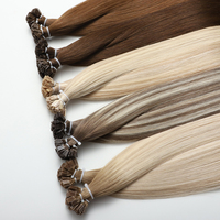 Meilleure Vente Extensions de Cheveux Micro Nano à Pointe K, Double Tissage, Épaisseur Totale aux Pointes, Cheveux Humains Remy 100%, Extensions de Cheveux à Pointe Plate en Kératine