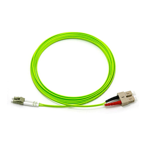 Cordon de brassage fibre optique personnalisé en gros, faible perte, OM5 Duplex LC vers LC, 2,0 mm LSZH Vert Clair pour centre de données 400G - Product Image 3