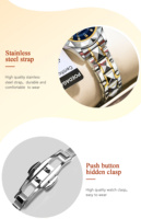 Montres pour femmes POEDAGAR 306 Bijoux de luxe en diamant pour bracelet Montre pour femmes en acier étanche Relogio Feminino Reloj