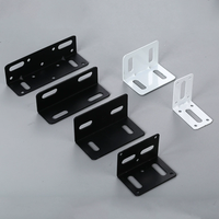 Connecteur de meubles fixe en forme de L en fer industriel 90 °   Support d'angle fixe pour cadre de meubles domestiques