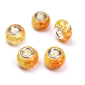 100pcs European <strong>Large</strong> Hole Spacer <strong>Beads</strong> Colorful Resin <strong>Beads</strong> for Necklace <strong>Bracelets</strong> Crafts Making - Product Image 5