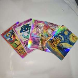 <span class=keywords><strong>Carte</strong></span> DM dessinée à la main, personnalisée, thème Anime, pour décoration d'anniversaire, cadeau, vente en gros, <span class=keywords><strong>Carte</strong></span> Pokémon, <span class=keywords><strong>Carte</strong></span> de jeu de société, Cartes Elfes Bébés - Product Image 2