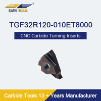 TGF32R120-010 ET8000 bas prix fournisseur carbure outil CNC Cutter haute précision dur carbure de tungstène Inserts pour l'usinage de lattes