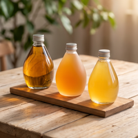 Bouteille d'eau en verre personnalisée, 100 ml, 280 ml, 350 ml, 500 ml, cristal