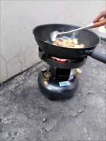 Kompor Camping Outdoor Diesel Kerosin Terintegrasi Anti Angin Desain Api-Air Portabel Struktur Anti Sumbat
