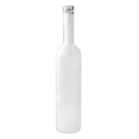 Bouteille à liqueur en verre blanc givré en céramique transparente