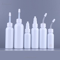 Flacon compte-gouttes en plastique souple Ecannal 30ml 60ml 80ml 100ml 120ml 150ml avec embout applicateur pour le nettoyage des oreilles des chats et des chiens