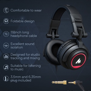 MAONO Micro USB Hoàn Toàn Bằng Kim Loại Kèm Tai Nghe Màn Hình Thiết Bị Podcast Bán Chạy Nhất Bộ Micro Điện Dung Có Dây - Product Image 3