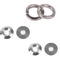 Rondelles à ressort courbées haute résistance GB /T 955, rondelles à ressort en acier inoxydable ondulé avec placage de zinc