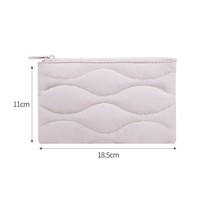 Trousse de Toilette de Voyage Personnalisée pour Femme en Nylon Imperméable, Organisateur de Maquillage Gonflé avec Poches Anti-Fuite, Fermeture Éclair et Crochet de Suspension