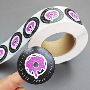 Thiết Kế Riêng Thương Hiệu Logo Cá Mập Khuyến Mại Nhãn Giấy Đầy Đủ Màu Sắc In Ấn Personnalisé Tạo Ra Của Riêng Bạn Dính Cuộn Sticker - Product Image 3