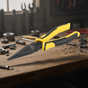 Long Nose <b>Control</b> <b>Grip</b> Pliers 7 In Black Yellow Handle Precision Tip - Product Image 3