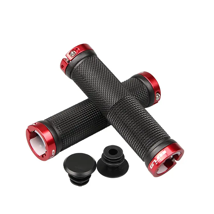 ROCKBROS Road Bike MTB Grips Lockable Handlebar grips Bicycles Aluminum Alloy+Soft Durable PE Rubber Fixed Gear Lock-on Grips