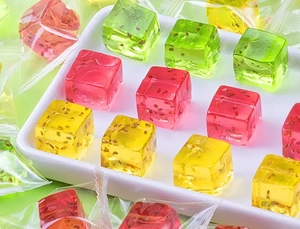 Caramelos de Goma con Jugo de Frutas Multicolores, Directo de Fábrica, Envueltos Individualmente, en Caja a Granel, OEM, Marca Privada - Product Image 4