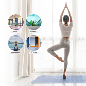 Thêm Lớn 4.5Mm Tự Nhiên Không Trượt Cao Su Tập Thể Dục <span class=keywords><strong>Mat</strong></span> Biểu Tượng Tùy Chỉnh Phim Hoạt Hình Hình Dạng Cắt In Ấn Frosted PU Yoga <span class=keywords><strong>Mat</strong></span> - Product Image 5