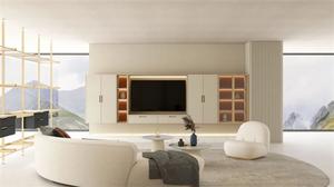 2025 nouveau Design luxe moderne maison divertissement unité murale Meuble Tv Stand meuble Tv pour salon - Product Image 4