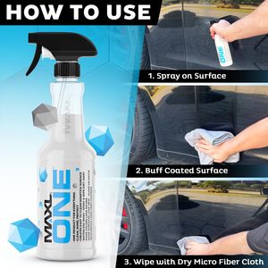 MAXLONE Araba Spreyi Triphene Teknolojisi Susuz Detaylandırıcı Hızlı Sprey Temizleyici Çok Amaçlı Parlatıcı Koruyucu Boya Cam Jantlar - Product Image 2