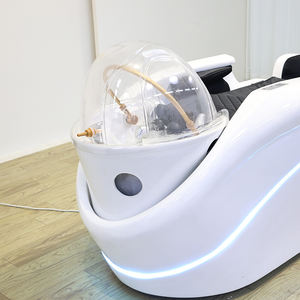 Moderner Elektrischer Friseurstuhl für Kopf-Spa und Haarwäsche, Luxuriöses 4D-Ganzkörpermassage-<span class=keywords><strong>Shampoo</strong></span>-Bett mit Licht und Dampfgarer - Product Image 3