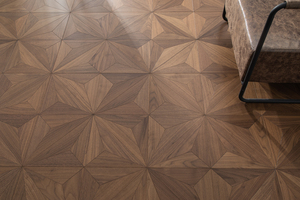 Parquet en noyer noir moderne de haute qualité 600x600mm, étanche, à clipser, écologique, installation facile, pour intérieur - Product Image 5