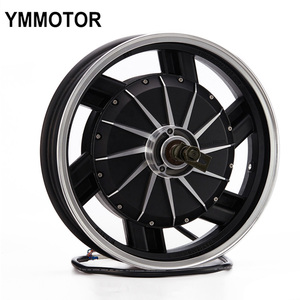 มอเตอร์ฮับไร้แปรงถ่านกันน้ำขนาด 16 นิ้ว 1500W-3000W ได้รับการรับรองมาตรฐาน ISO สำหรับชุดแปลงมอเตอร์ไซค์และสกู๊ตเตอร์ 16''HY 1500-3000W ISO A - Product Image 3