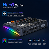 HL-G18 Profesyonel 18 Kanallı Mikser, RGB Çift 99 DSP Efekti, 2 Gruplu Bus OTG Kayıt ve BT 5.0 KARŞILAŞIM KONSOLU