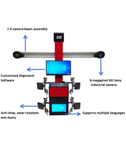 Machine d'alignement de roues 3D Huandyn HD-W8, haute précision, vitesse d'équilibrage 220 tr/min, poids maximal des roues 75 kg, 220V/110V, certifiée CE