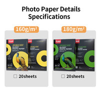 Papier photo brillant double face JOJO A4, compatible avec les imprimantes jet d'encre, 120g 140g 160g 180g 200g 230g 260g 300g, papier de copie