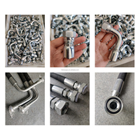 Raccords de Tuyaux Hydrauliques Haute Pression, Connecteurs à Sertir, Adaptateurs Hydrauliques, Raccords d'Extrémité de Tuyau SAE JIC BSP